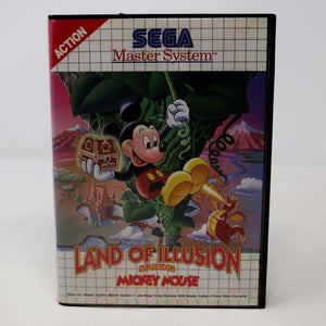 Vintage 1992 90s Sega Master System Land Of Illusion Starring Mickey Mouse Cartridge Video Game Pal Action 1 Player