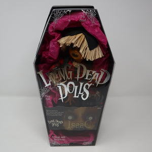 2003 Mezco Toyz Living Dead Dolls Series 6 (666) Isaac Scarecrow 10" Doll Near Complete Boxed Rare