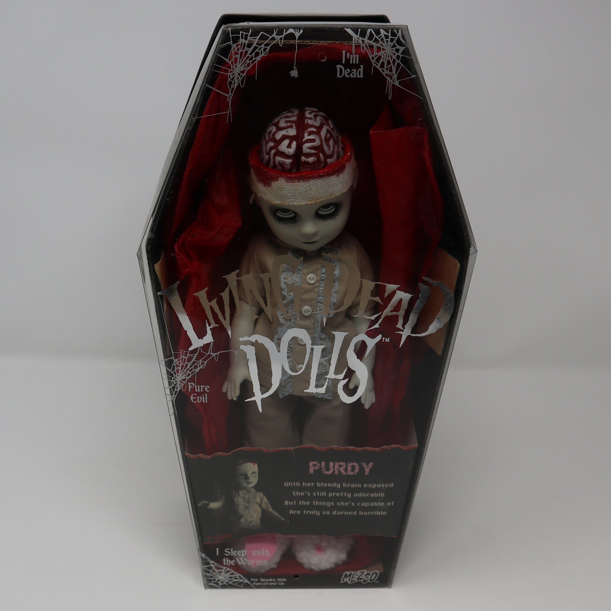 2005 Mezco Toyz Living Dead Dolls Series 9 Purdy 10" Doll Complete Boxed Rare