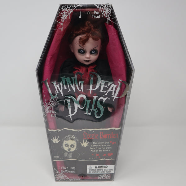 Vintage 2001 Mezco Toyz Living Dead Dolls Series 2 Lizzie Bordin 10" Doll Complete Boxed Sealed Rare
