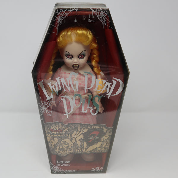 2004 Mezco Toyz Living Dead Dolls Series 7 Seven Deadly Sins Wrath (Bad Bette Jane) 10" Doll Complete Boxed Sealed Rare