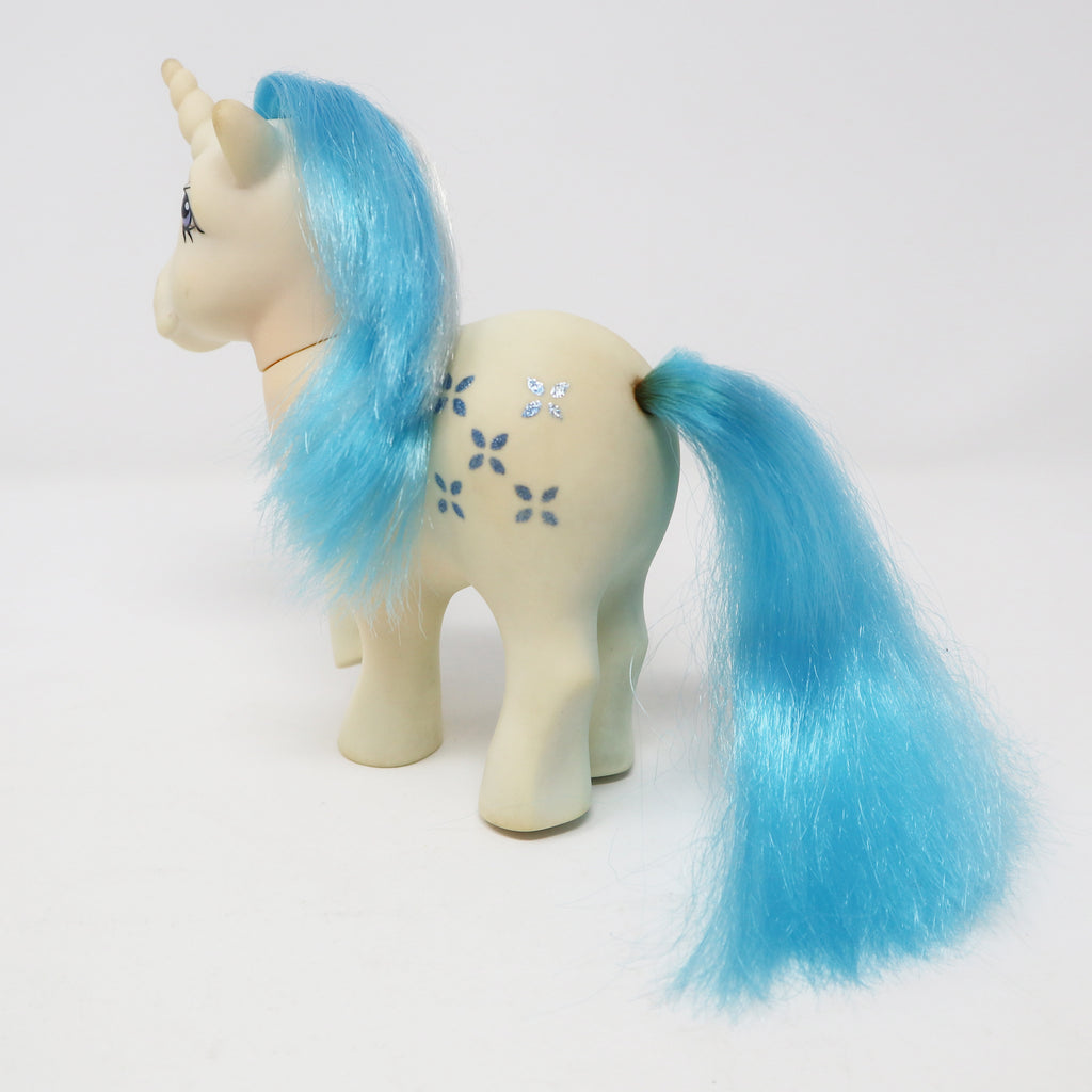 Vintage G1 My Little Pony Licorne Poney Majesty avec yeux violets 1983 - France Vintage G1 My Little Pony Licorne Poney Majesty avec yeux violets 1983 - France