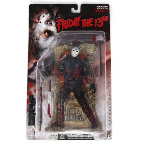 Vintage 1998 Movie Maniacs Series 1 Friday The 13th Jason Vorhees Figure Bloody Version Carded MOC Rare
