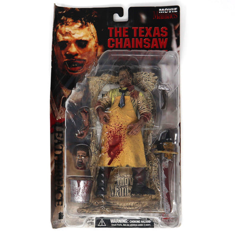 Vintage 1998 Movie Maniacs Series 1 The Texas Chainsaw Massacre Leatherface Figure Bloody Version Carded MOC Rare