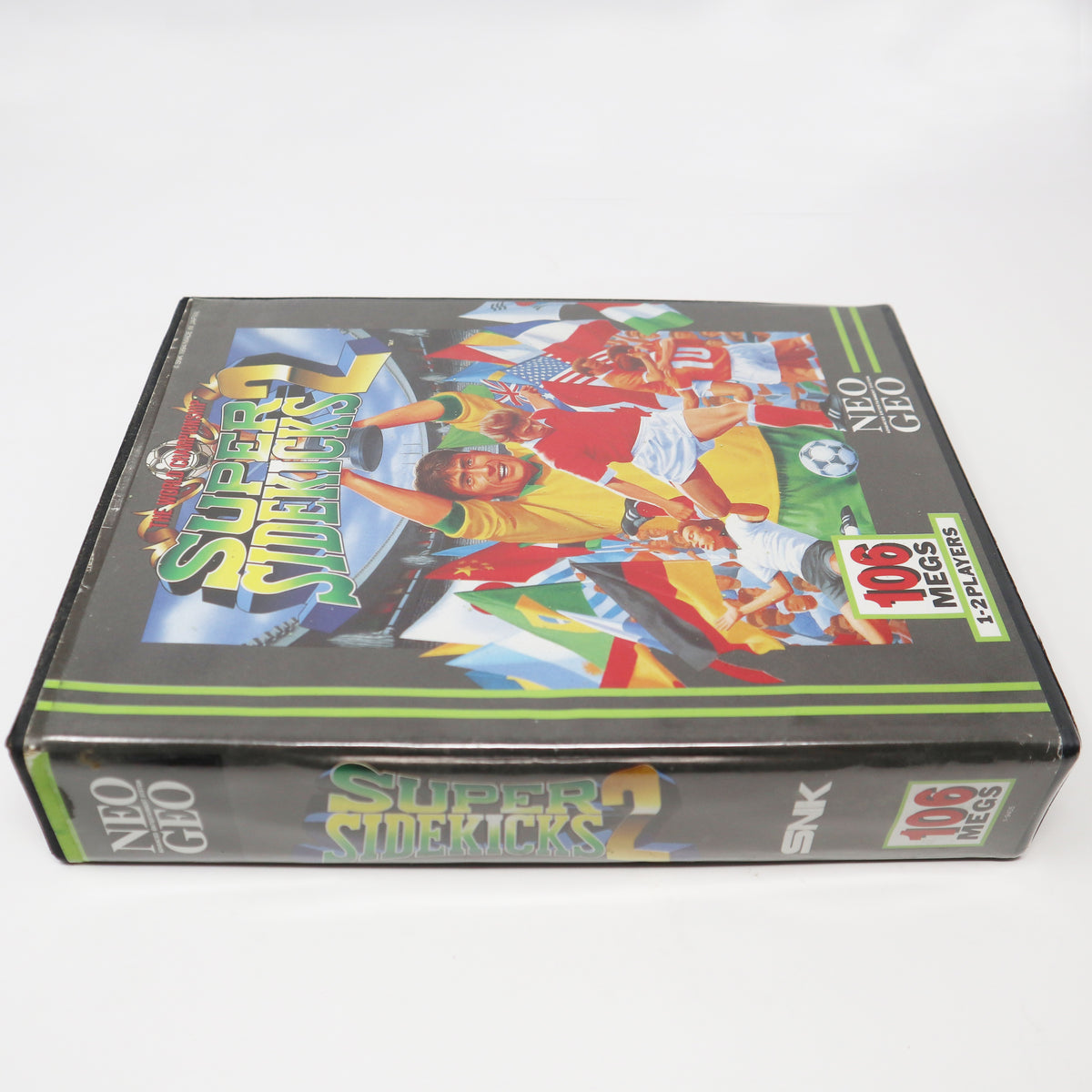 Super Sidekicks 2 Tokuten Ou Oh Boxed ROM Neo Geo SNK AES Video Game Cartridge | UK