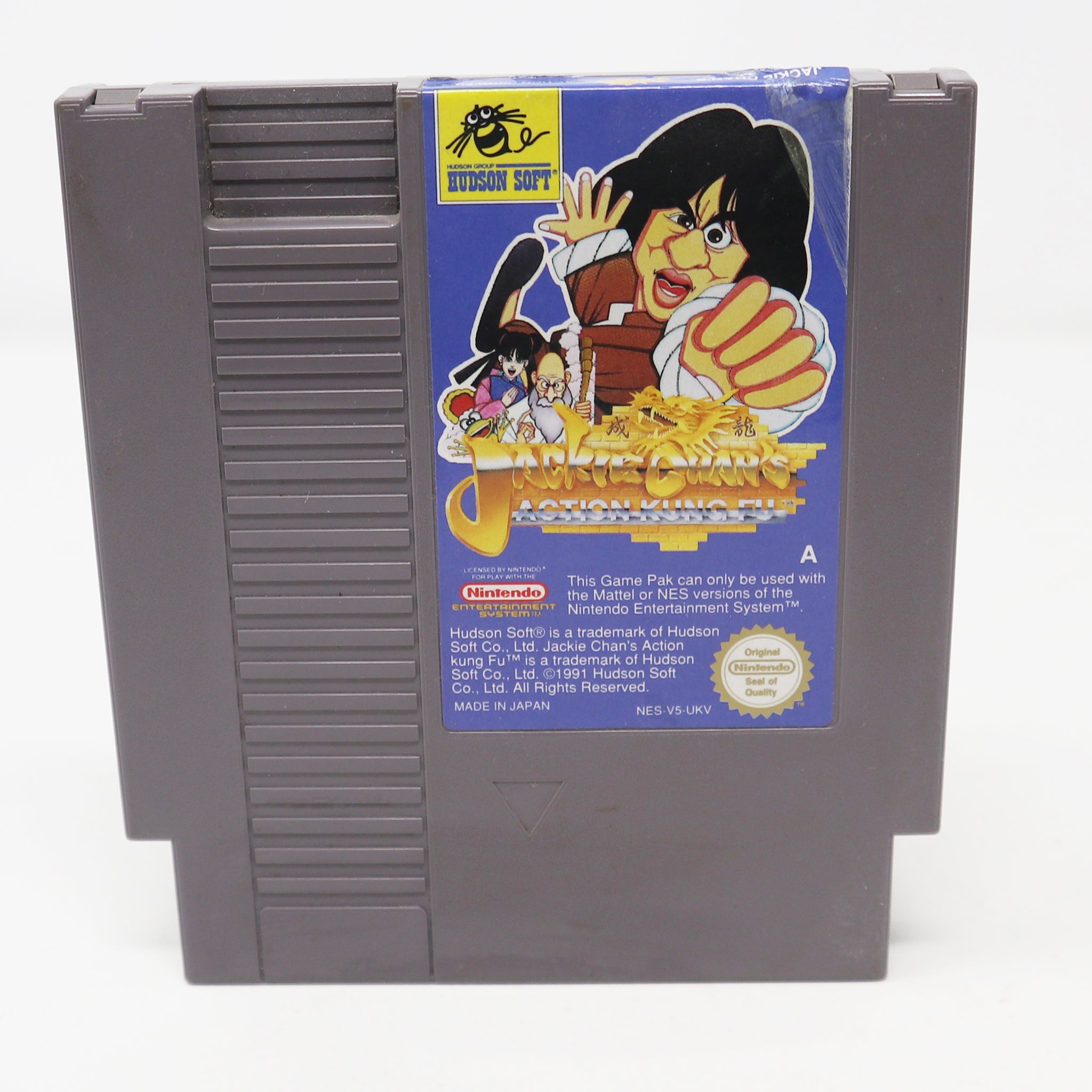 Vintage 1991 90s Nintendo Entertainment System NES Jackie Chan's Action Kung Fu Video Game Pal A