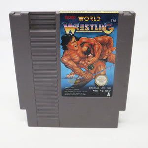 Vintage 1990 90s Nintendo Entertainment System NES World Wrestling Video Game Pal A
