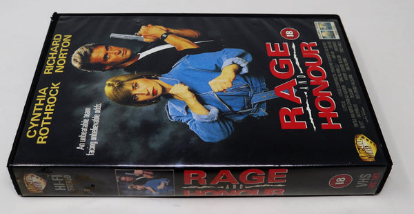 Vintage 1992 90s Cynthia Rothrock Richard Norton Rage And Honour VHS Video Home System Tape Rare Big Box Version Martial Arts