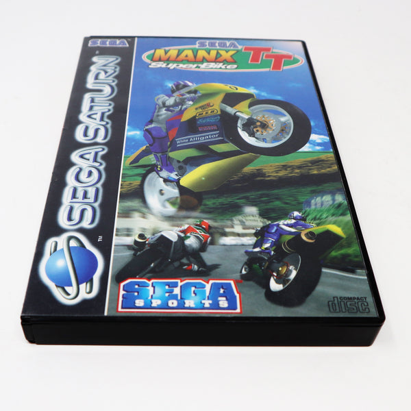 Vintage 1995 90s Sega Saturn MANX SuperBike TT Video Game PAL French Secam 1-2 Players