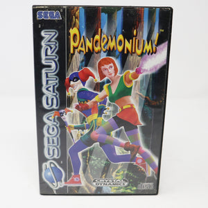 Vintage 1997 90s Sega Saturn Pandemonium! Video Game PAL French Secam 1 Player