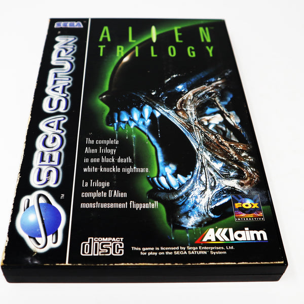 Vintage 1996 90s Sega Saturn Alien Trilogy Video Game PAL French Secam 1 Player