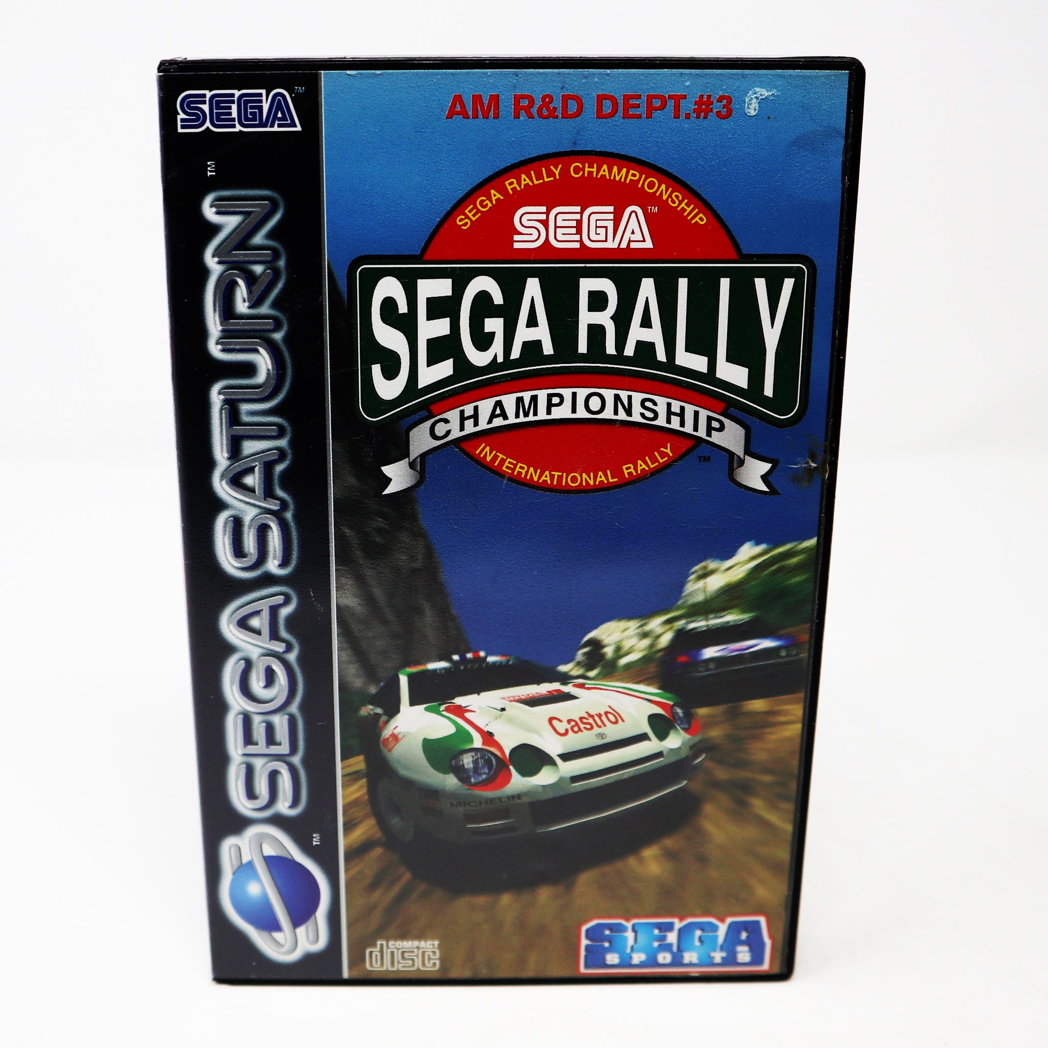 Vintage 1995 90s Sega Saturn Sega Rally Championship International Rally Video Game PAL French Secam 2 Players