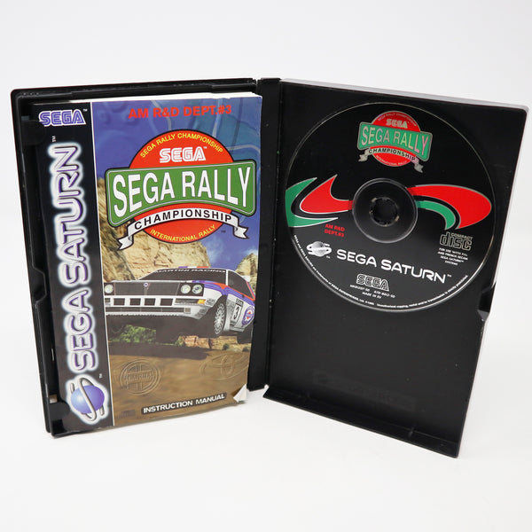 Vintage 1995 90s Sega Saturn Sega Rally Championship International Rally Video Game PAL French Secam 2 Players