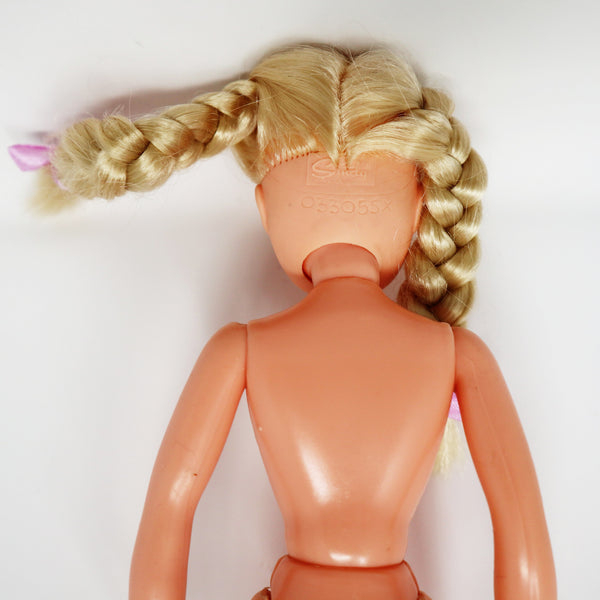 Vintage 1985 80s Pedigree Shaping Up Sindy Doll Sindy 033055X + 1985 High Energy Tracksuit Gilet Body Warmer Legwarmers Outfit Pink Trainers & HTF Headband Pretty Blonde Bunches Plaited Braided Hair Red Lips Rare
