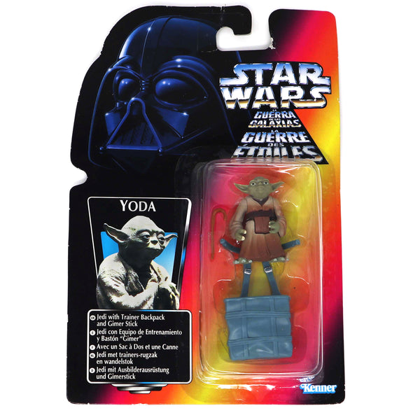 Vintage 1996 90s Hasbro Tonka Kenner Star Wars Power Of The Force POTF Yoda Action Figure Carded MOC
