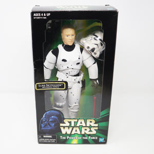 Vintage 1998 90s Hasbro Star Wars The Power Of The Force POTF Luke Skywalker Fully Poseable 12" Action Figure Boxed