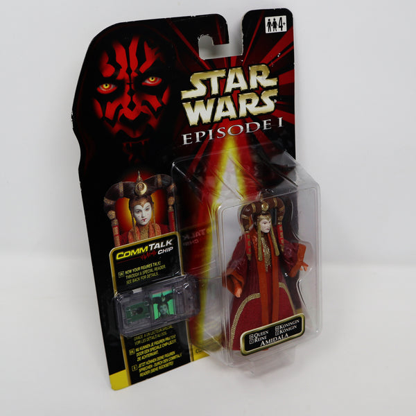 Vintage 1999 90s Hasbro Star Wars Episode I Collection 1 Queen Amidala Talking Action Figure Carded MOC
