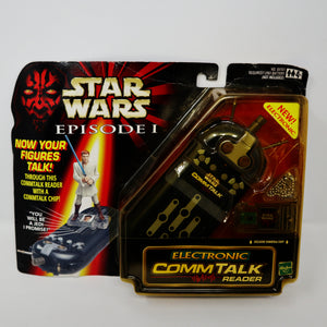Vintage 1999 90s Hasbro Star Wars Episode I Electronic CommTalk Reader For Talking Action Figures Carded MOC