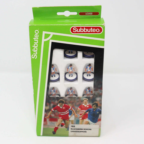 Vintage Subbuteo 63000 The Football Game Table Soccer Players Team Set Blackburn Rovers Grasshoppers 783 Boxed