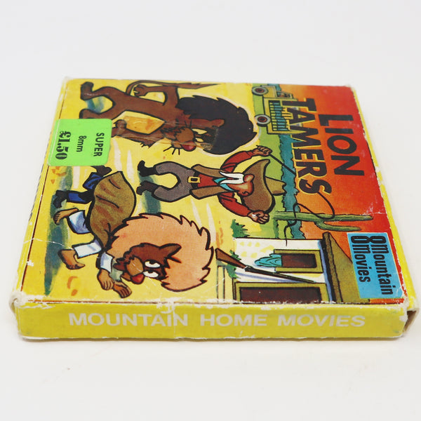 Vintage Mountain Home Movies Super 8mm Lion Tamers T105 Cartoon Film Movie Reel Boxed