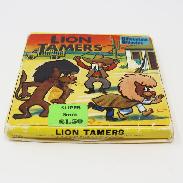 Vintage Mountain Home Movies Super 8mm Lion Tamers T105 Cartoon Film Movie Reel Boxed
