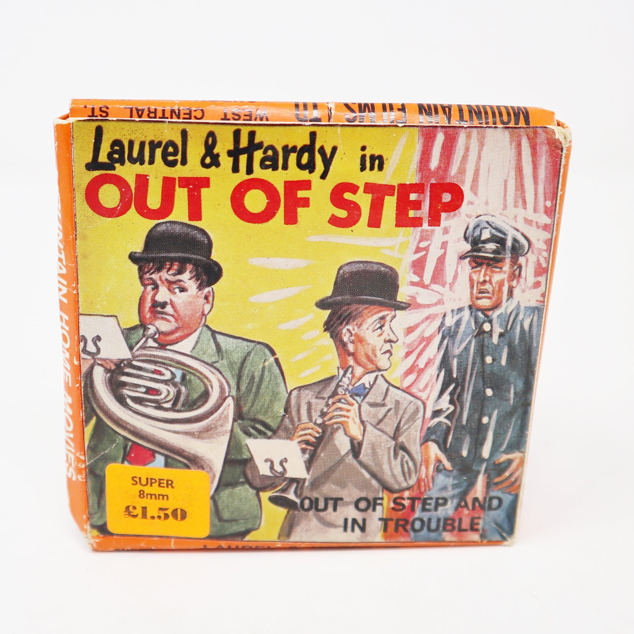 Vintage Mountain Home Movies Super 8mm Laurel & Hardy In Out Of Step T298 Film Movie Reel Boxed