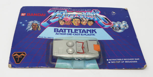 Vintage 1983 80s Bandai Gerry Anderson & Christopher Burr's Terrahawks Battletank Action Die-Cast & Plastic Space Vehicle Prod. 988712 Carded MOC
