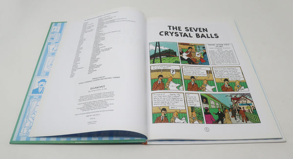 2011 Egmont Herge - The Adventures Of Tintin - The Seven Crystal Balls Comic Strip Story Hardback Book Reprint