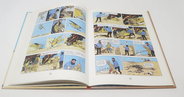 Vintage 1966? 60s Casterman Herge - Les Aventures De Tintin - Le Crabe Aux Princes D'Or Comic Strip Story Annual Hardback Book Rare French