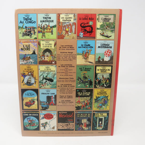 Vintage 1966? 60s Casterman Herge - Les Aventures De Tintin - Le Crabe Aux Princes D'Or Comic Strip Story Annual Hardback Book Rare French