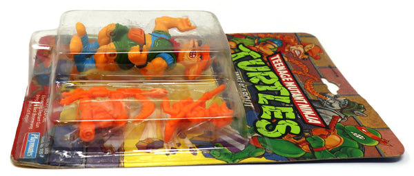 Vintage 1991 90s Playmates Toys Teenage Mutant Ninja Turtles (TMNT) Walkabout Action Figure Carded MOC