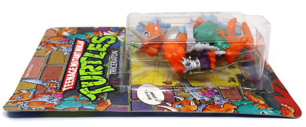 Vintage 1990 90s Playmates Toys Teenage Mutant Ninja Turtles (TMNT) Triceraton Action Figure Carded MOC