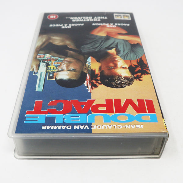 Vintage 1997 90s Columbia Tristar Home Video Jean-Claude Van Damme Double Impact PAL VHS (Video Home System) Tape