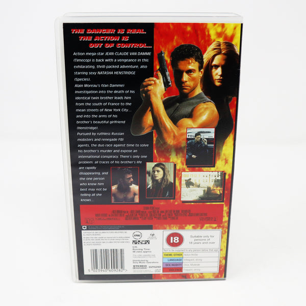 Vintage 1996 90s Columbia Tristar Home Video Jean-Claude Van Damme Natasha Henstridge Maximum Risk PAL VHS (Video Home System) Tape