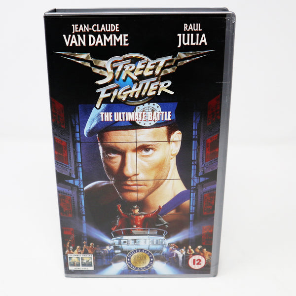 Vintage 1995 90s Columbia Tristar Home Video Jean-Claude Van Damme Raul Julia Street Fighter The Ultimate Battle PAL VHS (Video Home System) Tape