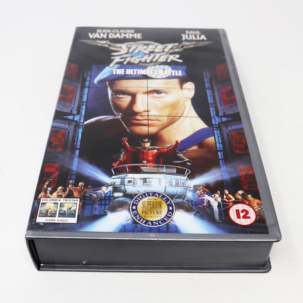 Vintage 1995 90s Columbia Tristar Home Video Jean-Claude Van Damme Raul Julia Street Fighter The Ultimate Battle PAL VHS (Video Home System) Tape