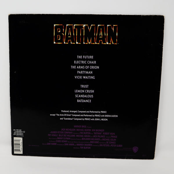 Vintage 1989 80s Warner Bros. Records Prince - Batman Motion Picture Soundtrack 12" LP Album Vinyl Record Rare UK & European Version (Jumps)