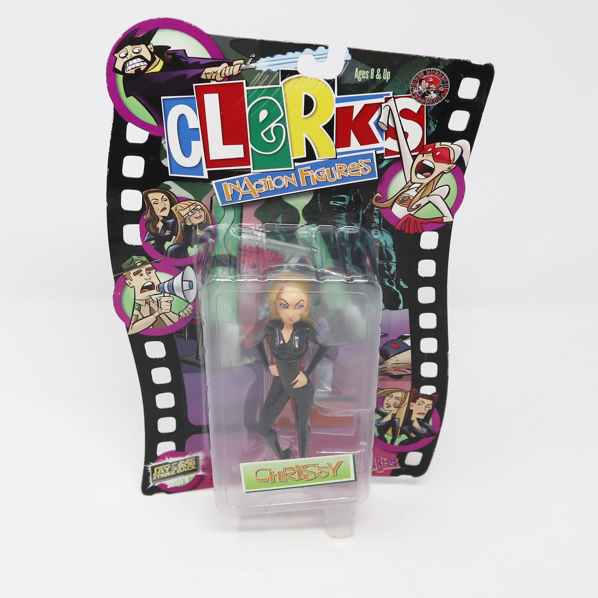 2005 Big Blast Graphitti Designs Clerks In Action Figures Jay And Silent Bob Strike Back Series 4 Chrissy Action Figure Carded MOC
