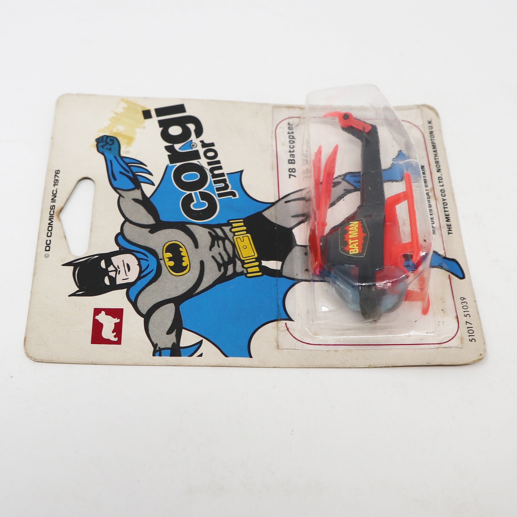 Vintage 1976 70s Corgi Juniors 78 Batman Batcopter Die-Cast Vehicle MO –  TwistedToys