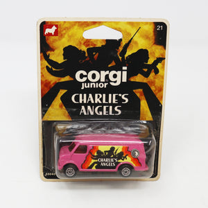 Vintage 1976 70s Corgi Juniors 21 Charlie's Angels Die-Cast Van Vehicle MOC Carded