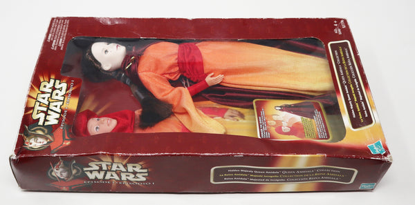 Vintage 1998 90s Hasbro Star Wars Episode I Queen Amidala Collection Hidden Majesty Queen Amidala 11.5" Action Figure Doll Boxed Rare