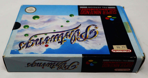 Vintage 1992 90s Super Nintendo Entertainment System SNES Pilotwings Cartridge Video Game Boxed Pal Version