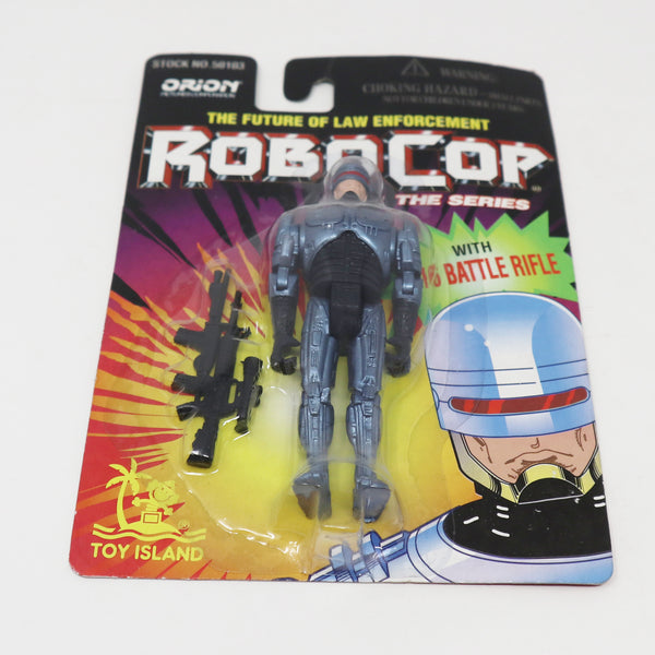 Vintage 1995 90s Toy Island The Future Of Law Enforcement Robocop The Series Action Figure With M-16 Battle Rifle No. 50103 MOC Carded Sealed