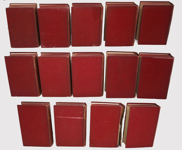 Vintage 1930s Oldhams Press Limited Charles Dickens Hardcover Books Collection Set Of 14 Rare (Inc. A Christmas Carol, Nicholas Nickleby)
