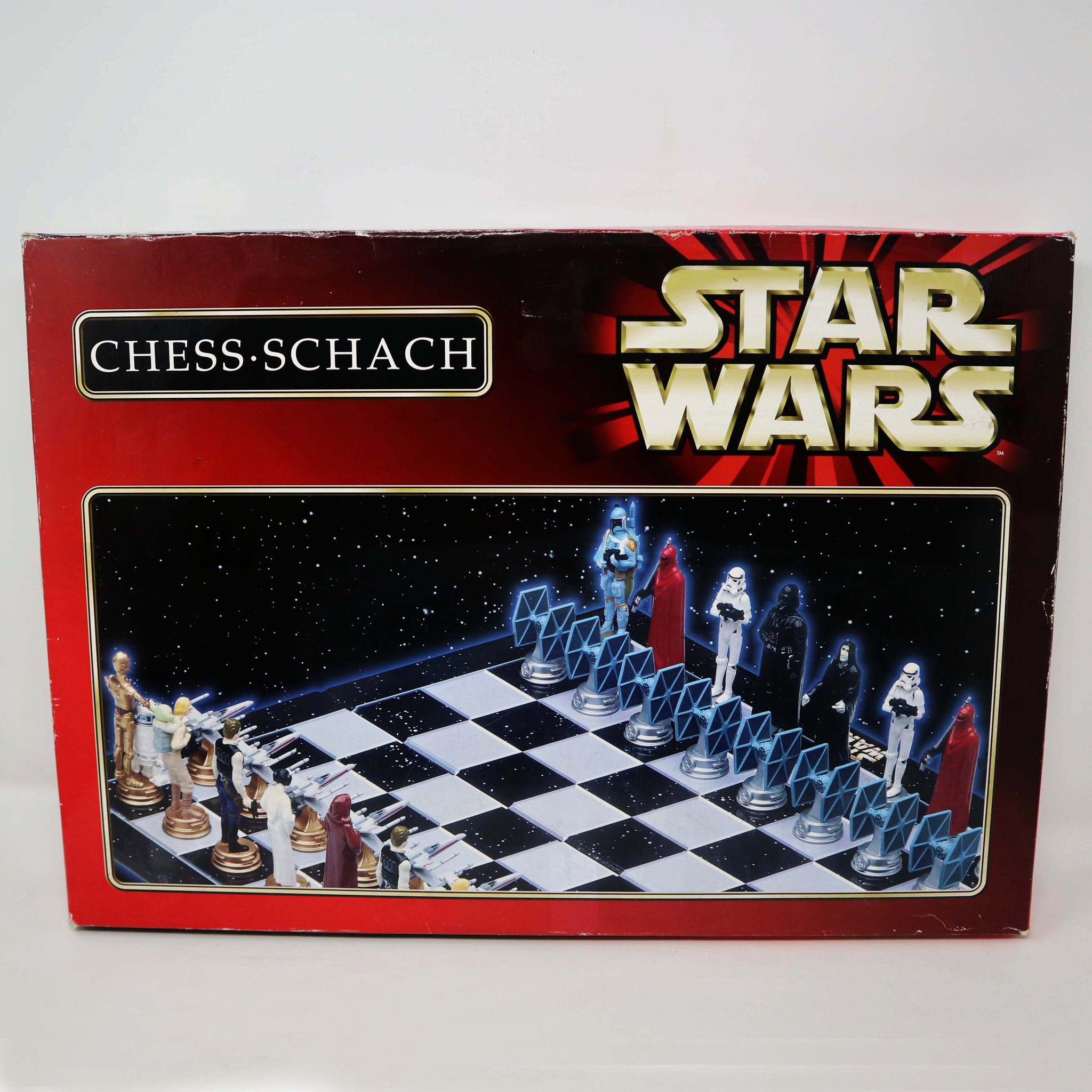 Vintage 1999 A La Carte Star Wars Chess-Schach Collector's 3D Chess Set Game Boxed Rare