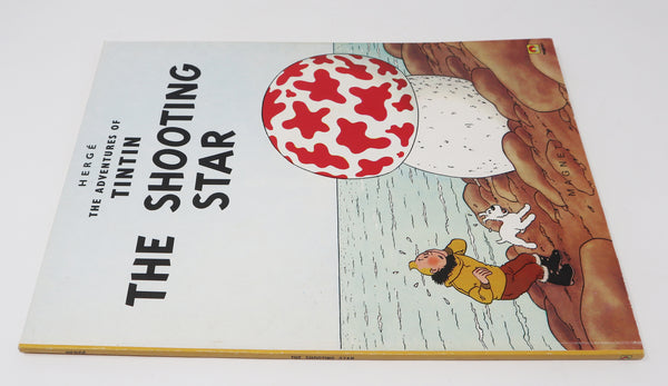 Vintage 1978 70s Magnet Herge - The Adventures Of Tintin - The Shooting Star Comic Strip Story Paperback Book Reprint Rare