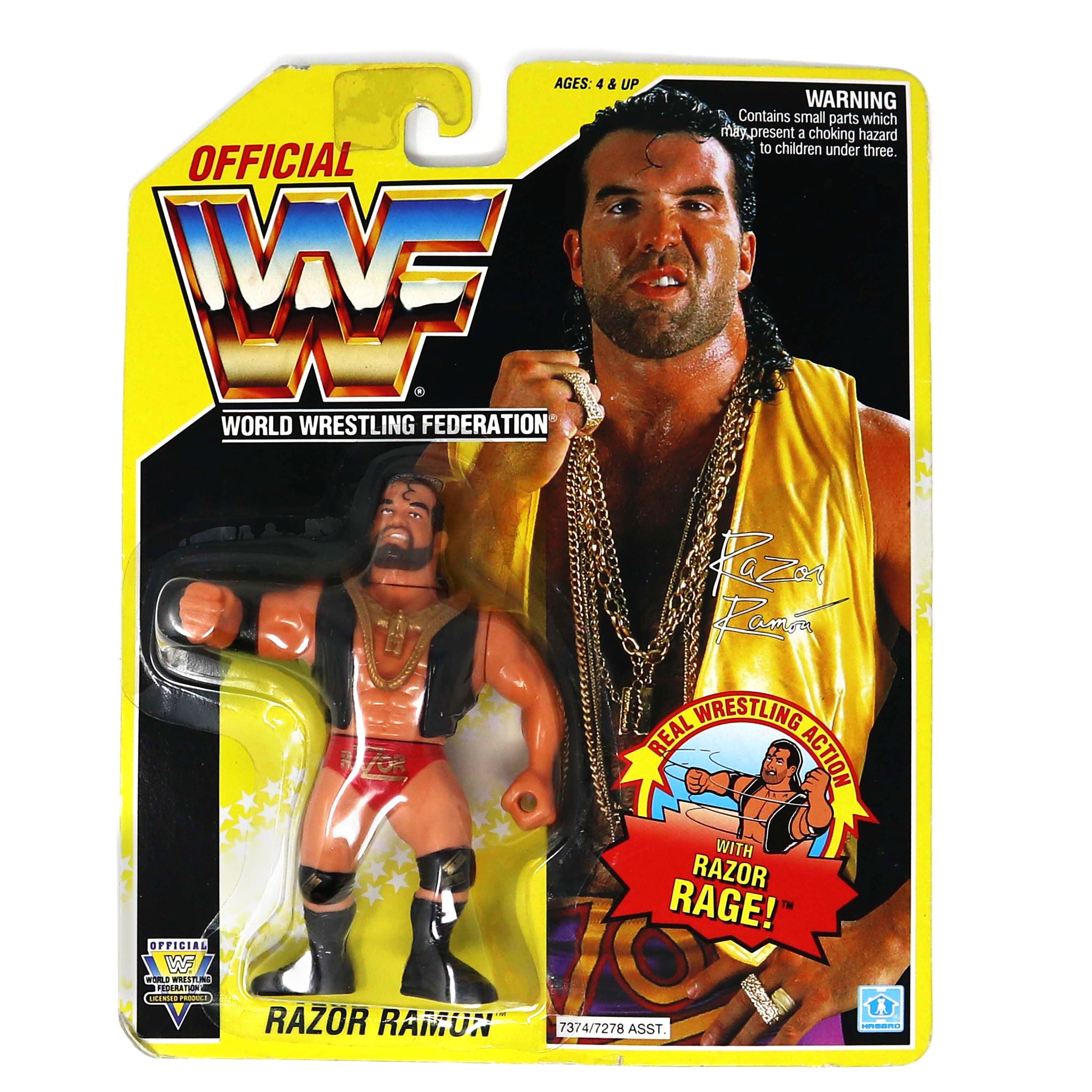 Wwe Hasbro Razor Ramon Vintage 1993 90s Hasbro WWF Wrestling Series 3 Razor Ramon Action Figu ...