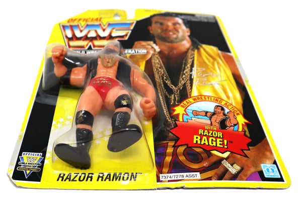 Vintage 1993 90s Hasbro WWF Wrestling Series 3 Razor Ramon Action Figure Carded MOC