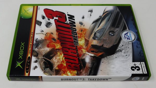Vintage 2004 Microsoft Xbox X-Box Burnout 3 : Takedown Video Game PAL 1-2 Players