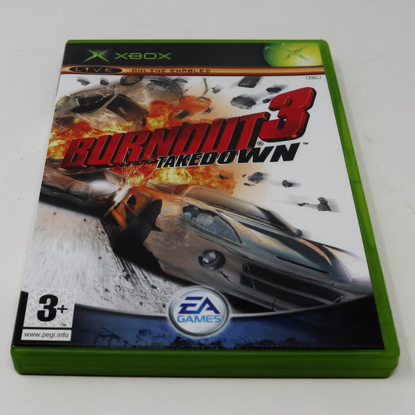 Vintage 2004 Microsoft Xbox X-Box Burnout 3 : Takedown Video Game PAL 1-2 Players